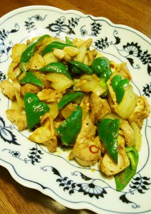 チグチ(豚喉奥肉)のカレー風味炒め-レシピのメイン写真