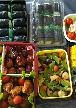 2018年小学校運動会弁当-レシピのメイン写真