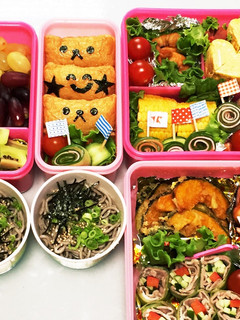 運動会のお弁当*いなり寿司&ざるそば*-レシピのメイン写真