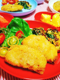 かぼちゃの煮物で☆ハムサンドフライ-レシピのメイン写真