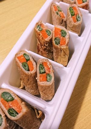 簡単☆インゲンとニンジンの肉巻き-レシピのメイン写真