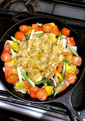 野菜のグリル・タンドリーチキンのせ-レシピのメイン写真