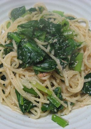 小松菜と明太子（たらこ）のパスタ-レシピのメイン写真