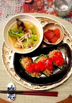 キレイに美味しい肉詰めピーマン-レシピのメイン写真