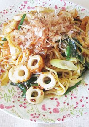 ちくわとニラの焼きそば-レシピのメイン写真