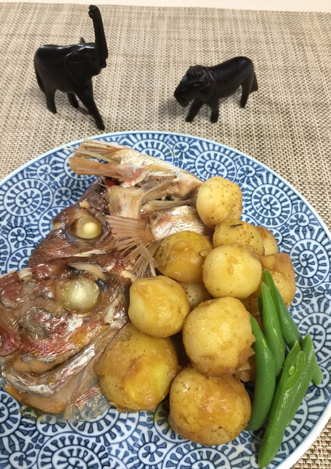 新じゃがと鯛のアラの煮付け-レシピのメイン写真