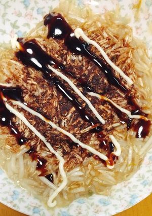 サイリウムでお好み焼き風 スピードおかず-レシピのメイン写真