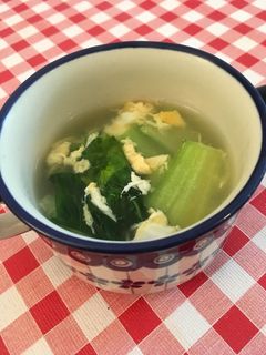 速攻一品!チンゲン菜のスープ-レシピのメイン写真