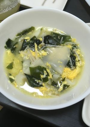 餃子の皮の残りで…ワンタン風スープ☆-レシピのメイン写真