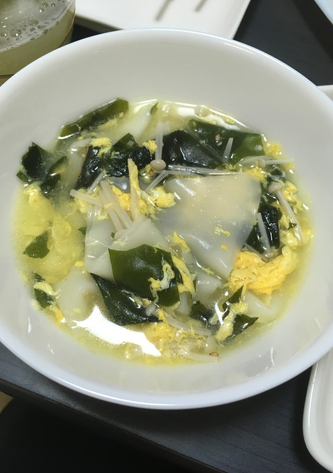 餃子の皮の残りで…ワンタン風スープ☆-レシピのメイン写真