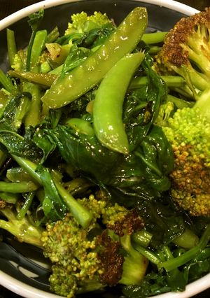 超簡単☆緑の野菜のオイル蒸し-レシピのメイン写真