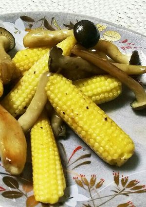 ヤングコーンのバター醤油炒め-レシピのメイン写真
