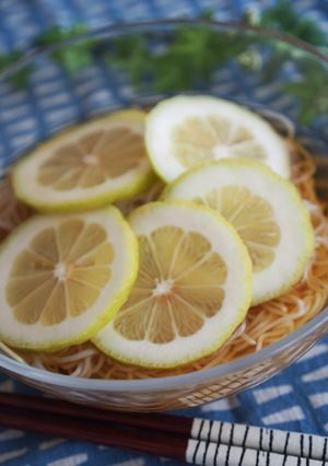 みりん漬けレモン素麺-レシピのメイン写真