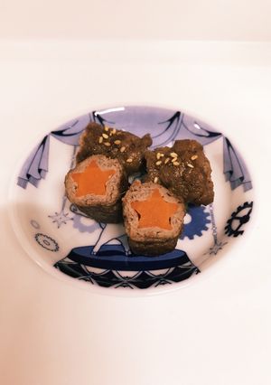 ❁人参の肉巻き♡おほしさまver❁-レシピのメイン写真