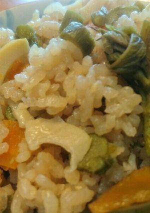 簡単！うどの炊き込みご飯♪春の味♪-レシピのメイン写真