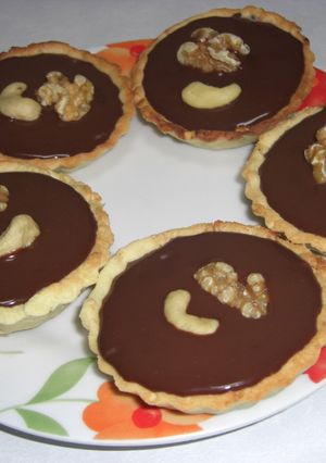 バレンタインチョコナッツタルト-レシピのメイン写真