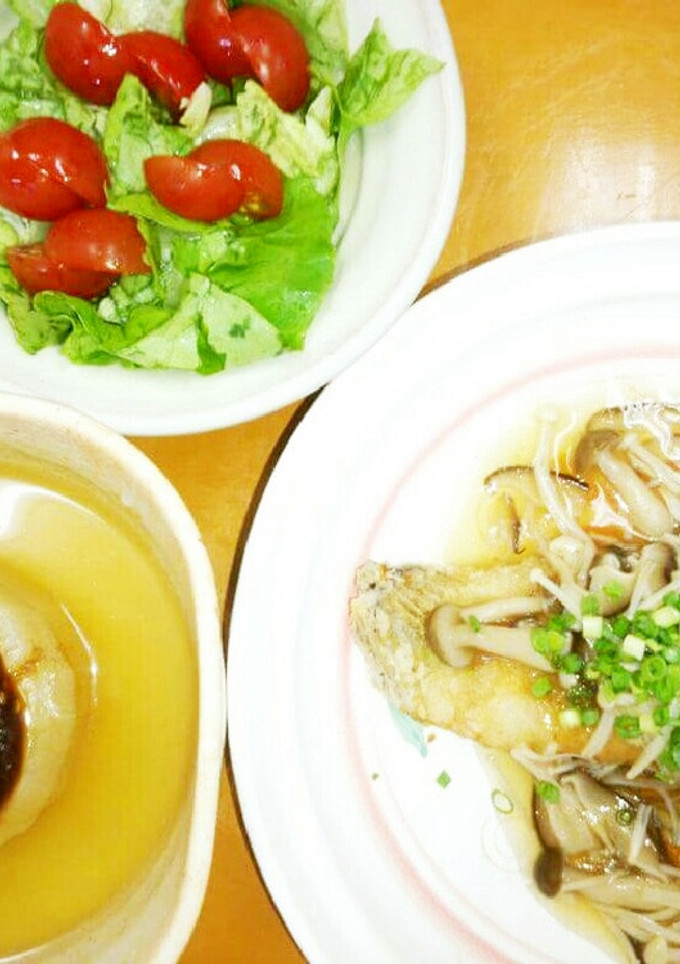 白身魚のきのこ餡かけ＆ふろふき大根-レシピのメイン写真