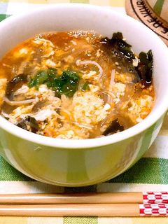担々麺風春雨スープ-レシピのメイン写真