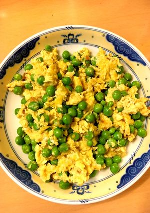 卵とスナップえんどう豆の炒め物-レシピのメイン写真