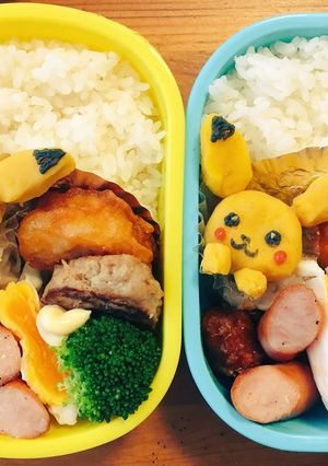 カレー味のポテサラでピカチュウ。-レシピのメイン写真