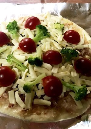 鰹節とははつゆとチーズで簡単ピザ-レシピのメイン写真