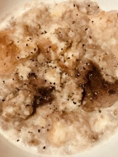 母親の介護食・嚥下食に豆乳ドーナツ粥-レシピのメイン写真