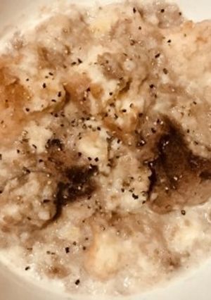 母親の介護食・嚥下食に豆乳ドーナツ粥-レシピのメイン写真