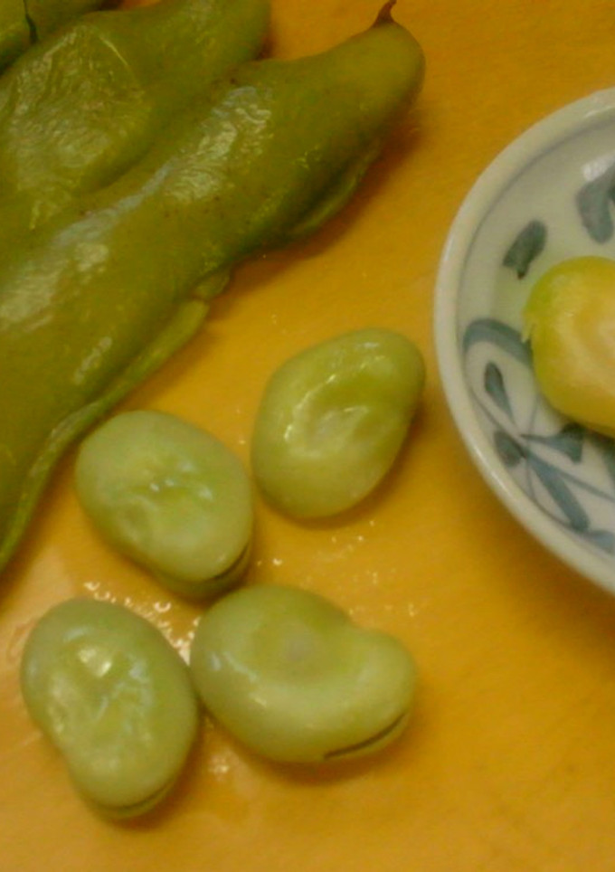 簡単おつまみ　焼きそら豆-レシピのメイン写真