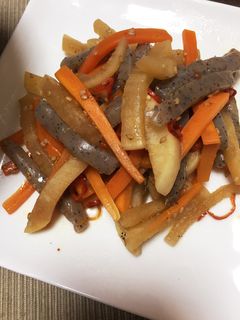 作り置き☆根菜とこんにゃくのきんぴら-レシピのメイン写真