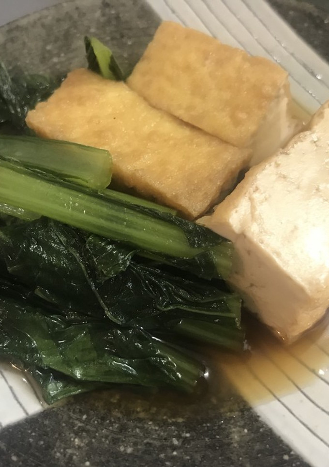 小松菜と厚揚げの煮物-レシピのメイン写真