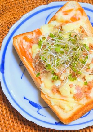 ポテサラツナトースト-レシピのメイン写真
