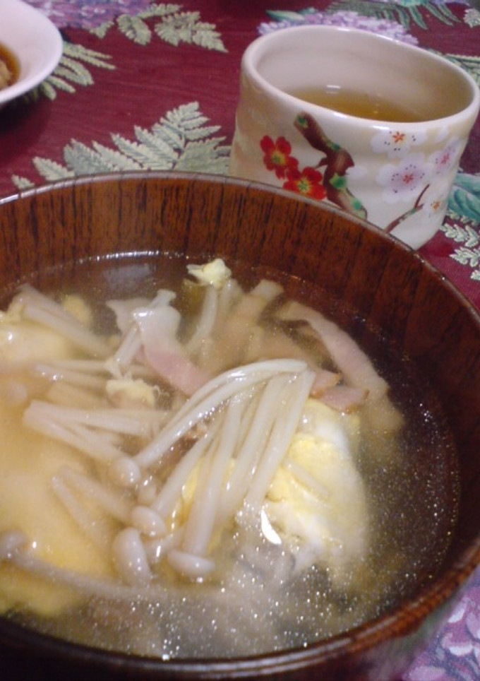 切って入れるだけ＊えのきのかんたんスープ-レシピのメイン写真