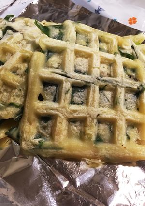 ワッフルメーカーで、チヂミ!-レシピのメイン写真