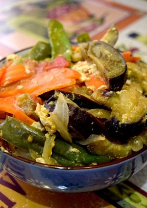 いろいろ野菜のトマト味噌炒め-レシピのメイン写真