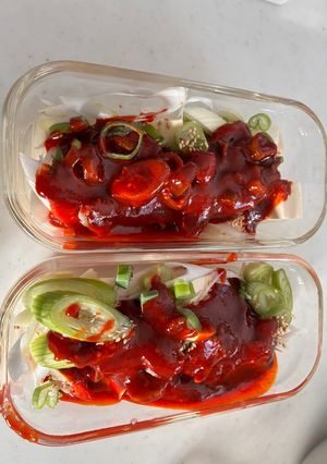 辛い豆腐「豆腐のコチュジャン漬け」-レシピのメイン写真