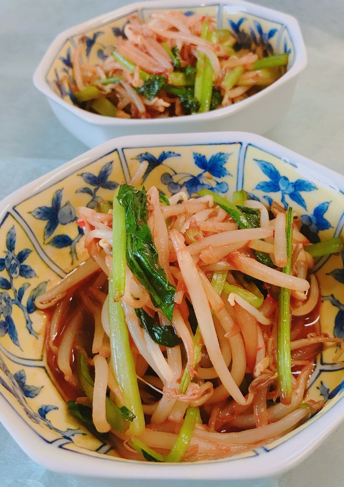 ご飯がすすむ！もやしと小松菜の中華炒め-レシピのメイン写真