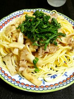 豚肉とエリンギのごまドレパスタ-レシピのメイン写真