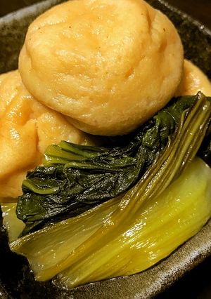 簡単！チンゲン菜とがんもどきの煮物-レシピのメイン写真