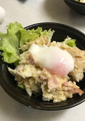 とろーり♪温玉のせポテトサラダ★-レシピのメイン写真