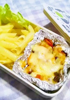 イワシ＆ラタトゥイユ ペンネ弁当-レシピのメイン写真