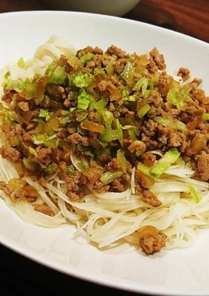 【幼児食】豚肉ミンチのせそうめん-レシピのメイン写真