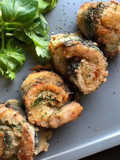 味噌チーズと大葉の鰯ロールフライ-レシピのメイン写真