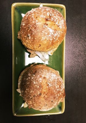 ライ麦パンと豚肉のハンバーガー-レシピのメイン写真