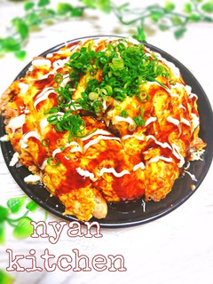 山盛りキャベツのとんぺい焼き サラダ-レシピのメイン写真