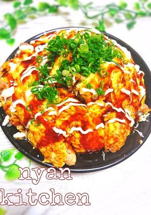 山盛りキャベツのとんぺい焼き サラダ-レシピのメイン写真