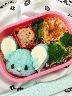 マイメロのおともだち♪フラット君キャラ弁-レシピのメイン写真