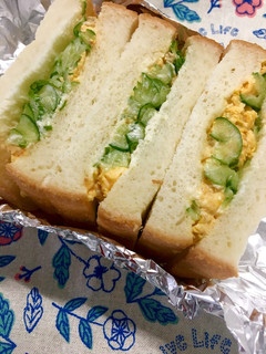 母の味♡きゅうりと卵の食パンサンド-レシピのメイン写真