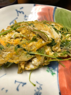 簡単 豆苗のオムレツ風-レシピのメイン写真