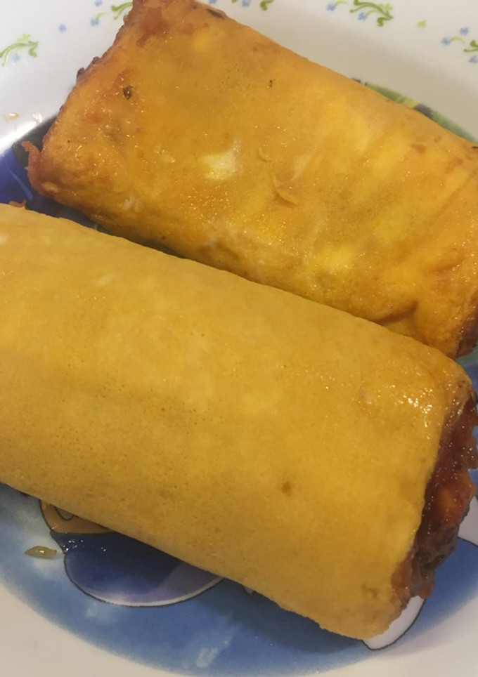 オムレツ風玉子焼き （自分用）-レシピのメイン写真