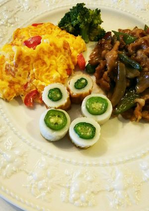 お弁当用 オクラ入り竹輪-レシピのメイン写真